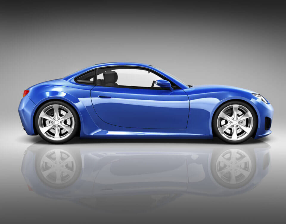 luxury-blue-sports-car